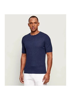 Gran Sasso Lniany t-shirt | Slim Fit ze sklepu Gomez Fashion Store w kategorii T-shirty męskie - zdjęcie 188731382