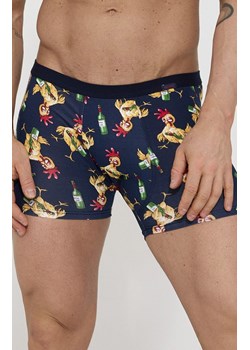 Bokserki męskie śmieszne Chicken 280/255, Kolor granatowy-wzór, Rozmiar 2XL, Cornette ze sklepu Primodo w kategorii Majtki męskie - zdjęcie 188732594