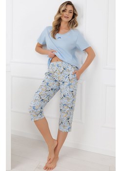 Dwuczęściowa piżama damska z krótkim rękawem Celozja, Kolor jasnoniebieski, Rozmiar S, Italian Fashion ze sklepu Primodo w kategorii Piżamy damskie - zdjęcie 188732800