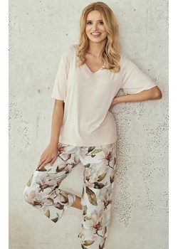 Bawełniana piżama damska 3535 Afrodyta 7/8, Kolor beżowy-wzór, Rozmiar M, Taro ze sklepu Primodo w kategorii Piżamy damskie - zdjęcie 188732944