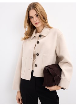 Mohito - Kurtka z wełną - beżowy ze sklepu Mohito w kategorii Kurtki damskie - zdjęcie 188733152