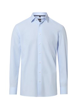 Finshley & Harding Męska koszula biznesowa - Easy Care Mężczyźni Modern Fit Bawełna (100%) jasnoniebieski w paski ze sklepu vangraaf w kategorii Koszule męskie - zdjęcie 188733194