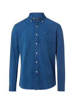 Polo Ralph Lauren Koszula męska Mężczyźni Modern Fit Bawełna (100%) indygo wypukły wzór tkaniny ze sklepu vangraaf w kategorii Koszule męskie - zdjęcie 188733212