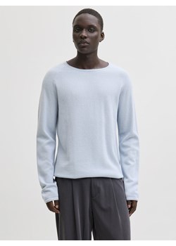 Jack & Jones Sweter męski Mężczyźni Bawełna jasnoniebieski jednolity ze sklepu vangraaf w kategorii Swetry męskie - zdjęcie 188733220