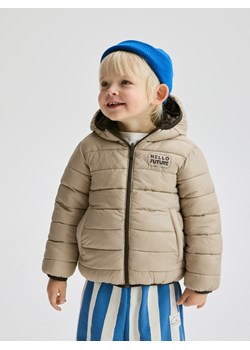 Reserved - Dwustronna kurtka z kapturem - ciemnobrązowy ze sklepu Reserved w kategorii Kurtki chłopięce - zdjęcie 188733810