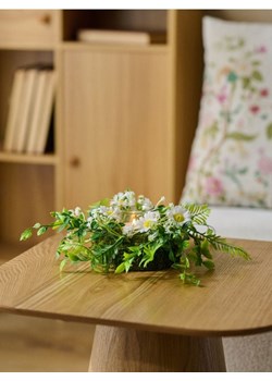 Sinsay - Wielkanocny świecznik ze sztucznymi kwiatami - biały ze sklepu Sinsay w kategorii Świeczniki - zdjęcie 188734734