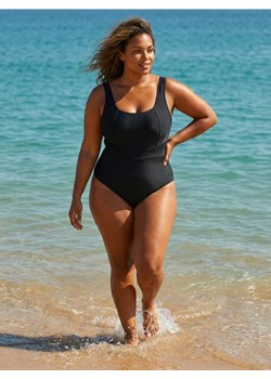 Sinsay - Jednoczęściowy strój kąpielowy - czarny ze sklepu Sinsay w kategorii Stroje kąpielowe - zdjęcie 188734754