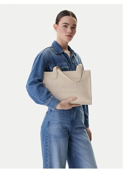 Torebka LOVE MOSCHINO JC4045PP1OLE0110 Écru ze sklepu eobuwie.pl w kategorii Torebki damskie - zdjęcie 188734861