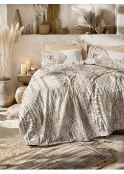 Mijolnir Komplet pościeli renforcé "Amara" w kolorze jasnobrązowo-białym ze sklepu Limango Polska w kategorii Pościele - zdjęcie 188737933