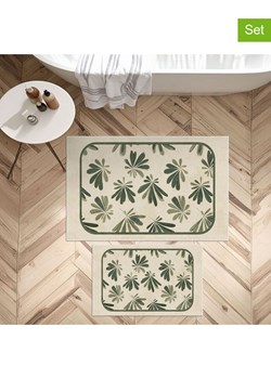 Mijolnir Dywaniki łazienkowe (2 szt.) w kolorze zielono-beżowym ze sklepu Limango Polska w kategorii Akcesoria łazienkowe - zdjęcie 188737963