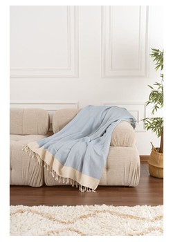 Mijolnir Pled "Baliksirti" w kolorze błękitno-kremowym ze sklepu Limango Polska w kategorii Tekstylia - zdjęcie 188738031