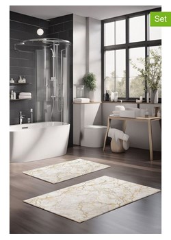 Mijolnir Dywaniki łazienkowe (2 szt.) w kolorze złoto-białym ze sklepu Limango Polska w kategorii Akcesoria łazienkowe - zdjęcie 188738082