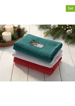 Mijolnir Ściereczki (3 szt.) w kolorze czerwono-biało-zielonym do naczyń ze sklepu Limango Polska w kategorii Ścierki kuchenne - zdjęcie 188738150