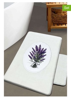 Mijolnir Dywaniki łazienkowe (2 szt.) w kolorze kremowo-fioletowym ze sklepu Limango Polska w kategorii Akcesoria łazienkowe - zdjęcie 188738192