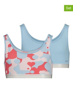Skiny Topy (2 szt.) w kolorze błękitno-czerwonym ze sklepu Limango Polska w kategorii Staniki dla dziewczynki - zdjęcie 188739573