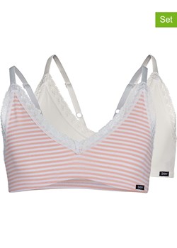 Skiny Topy (2 szt.) w kolorze jasnoróżowo-kremowym ze sklepu Limango Polska w kategorii Staniki dla dziewczynki - zdjęcie 188739583