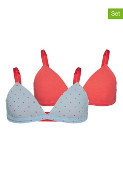 Skiny Biustonosze (2 szt.) w kolorze czerwonym i błękitnym ze sklepu Limango Polska w kategorii Staniki dla dziewczynki - zdjęcie 188739731