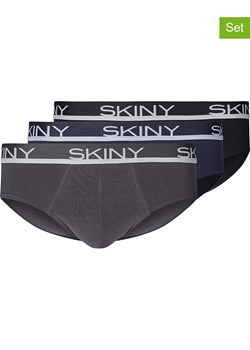 Skiny Slipy (3 pary) w kolorze szarym, granatowym i czarnym ze sklepu Limango Polska w kategorii Majtki męskie - zdjęcie 188739740