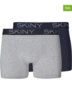 Skiny Bokserki (2 pary) w kolorze granatowo-szarym ze sklepu Limango Polska w kategorii Majtki męskie - zdjęcie 188739833