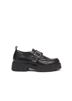 Frank Daniel Skórzane mokasyny w kolorze czarnym ze sklepu Limango Polska w kategorii Mokasyny damskie - zdjęcie 188740994