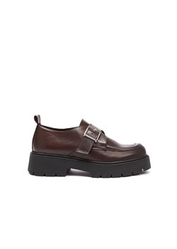 Frank Daniel Skórzane mokasyny w kolorze brązowym ze sklepu Limango Polska w kategorii Mokasyny damskie - zdjęcie 188741001