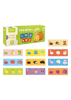 Andreu Toys Puzzle edukacyjne "Matching puzzles - Fun with colors" - 18 m+ ze sklepu Limango Polska w kategorii Puzzle - zdjęcie 188742842