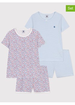 PETIT BATEAU Piżamy (2 szt.) w kolorze błękitno-białym ze sklepu Limango Polska w kategorii Piżamy dziecięce - zdjęcie 188743133