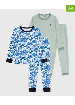 PETIT BATEAU Piżamy (2 szt.) w kolorze zielonym i niebieskim ze sklepu Limango Polska w kategorii Piżamy dziecięce - zdjęcie 188743293