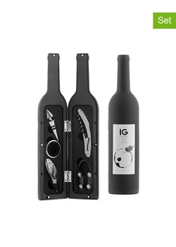 InnovaGoods 6-częściowy zestaw akcesoriów w kolorze srebrno-czarnym do wina ze sklepu Limango Polska w kategorii Naczynia - zdjęcie 188743964