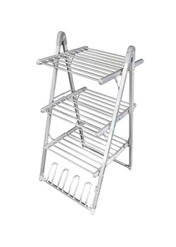 InnovaGoods Elektryczna suszarka w kolorze srebrnym na ubrania i buty - 66 x 135 x 73 cm ze sklepu Limango Polska w kategorii Akcesoria łazienkowe - zdjęcie 188744020