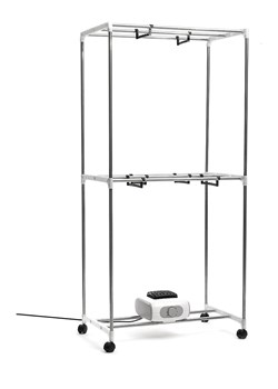 InnovaGoods Elektryczna suszarka w kolorze szarym do ubrań - 70 x 150 x 45 cm ze sklepu Limango Polska w kategorii Akcesoria łazienkowe - zdjęcie 188744051