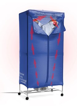 InnovaGoods Elektryczna suszarka w kolorze niebieskim do ubrań - 70 x 150 x 45 cm ze sklepu Limango Polska w kategorii Akcesoria łazienkowe - zdjęcie 188744061