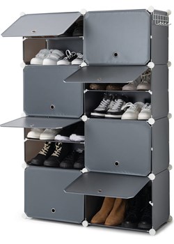 InnovaGoods Szafka w kolorze szarym na buty - 84 x 128 x 32 cm ze sklepu Limango Polska w kategorii Szafy - zdjęcie 188744161