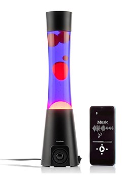 InnovaGoods Lampa-lawa w kolorze czarnym z głośnikiem - 42 x Ø 10,7 cm ze sklepu Limango Polska w kategorii Oświetlenie - zdjęcie 188744222