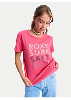 Roxy T-Shirt ERJZT06024 Żółty Regular Fit ze sklepu MODIVO w kategorii Bluzki damskie - zdjęcie 188744883