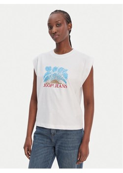 JOOP! Jeans T-Shirt Tosha 30102133 Biały Regular Fit ze sklepu MODIVO w kategorii Bluzki damskie - zdjęcie 188744960