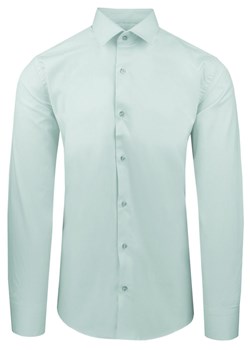 Miętowa Koszula Bawełniana o Taliowanym Kroju, Jednokolorowa KSDWPZNImietowaP007sl ze sklepu JegoSzafa.pl w kategorii Koszule męskie - zdjęcie 188746672