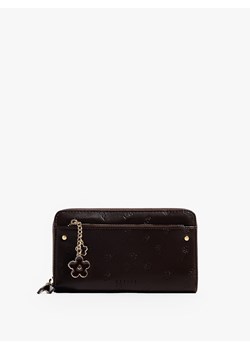 Mohito - Duży czarny portfel z brelokiem - ciemnobrązowy ze sklepu Mohito w kategorii Portfele damskie - zdjęcie 188746791