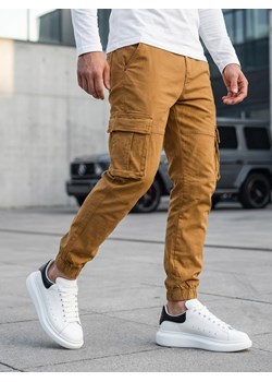 Spodnie męskie bojówki brązowe Dstreet UX4174 ze sklepu DSTREET.PL w kategorii Spodnie męskie - zdjęcie 188746931