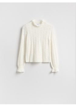 Reserved - Sweter z dodatkiem wełny - złamana biel ze sklepu Reserved w kategorii Swetry damskie - zdjęcie 188747370