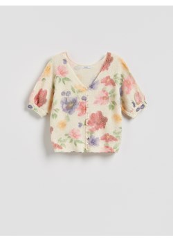 Reserved - Sweter z ozdobnymi guzikami - wielobarwny ze sklepu Reserved w kategorii Swetry damskie - zdjęcie 188747372