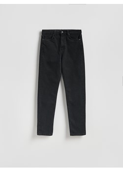 Reserved - Jeansy mom fit z dłuższą nogawką - czarny ze sklepu Reserved w kategorii Jeansy damskie - zdjęcie 188747390