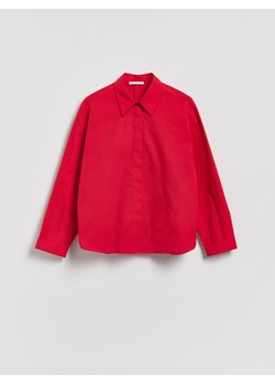 Reserved - Bawełniana koszula - fioletowy ze sklepu Reserved w kategorii Bluzki damskie - zdjęcie 188747441