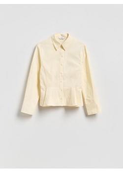 Reserved - Koszula z zakładkami - jasnożółty ze sklepu Reserved w kategorii Bluzki damskie - zdjęcie 188747443