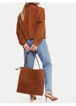 Coccinelle Torebka SS6 Coccinelle Dulse Suede E1 SS6 11 01 01 Brązowy ze sklepu MODIVO w kategorii Torebki worki - zdjęcie 188748523