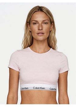 Calvin Klein Underwear T-Shirt LV00QF8495 Różowy Slim Fit ze sklepu MODIVO w kategorii Bluzki damskie - zdjęcie 188748524