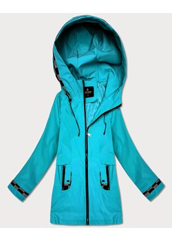 Lekko ocieplana kurtka damska z kapturem Goodlookin niebieska (KK60413-2#) ze sklepu goodlookin.pl w kategorii Płaszcze damskie - zdjęcie 188749051