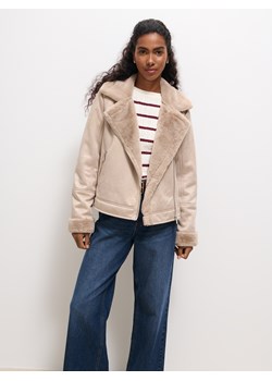 Mohito - Kurtka z futerkiem - beżowy ze sklepu Mohito w kategorii Kurtki damskie - zdjęcie 188749274