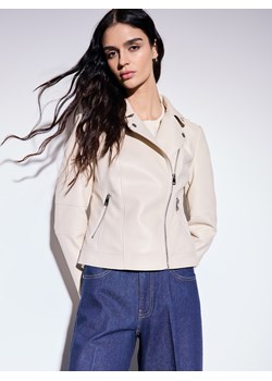 Mohito - Beżowa ramoneska - beżowy ze sklepu Mohito w kategorii Kurtki damskie - zdjęcie 188749281