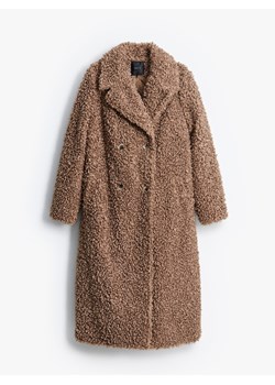Mohito - Płaszcz typu teddy - beżowy ze sklepu Mohito w kategorii Płaszcze damskie - zdjęcie 188749311